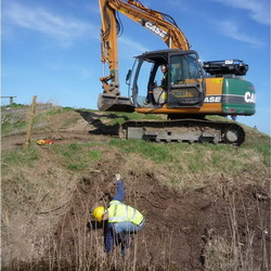 Seth checking for water voles